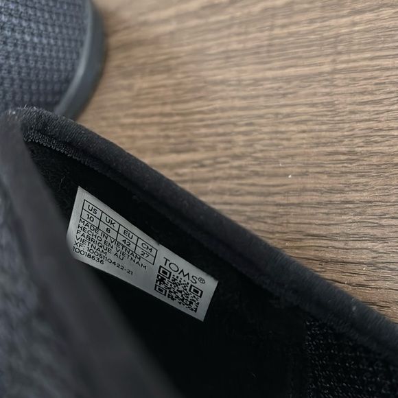 TOMS Women's Katie Knit Pointed Toe Flats, Black, Size 10, Slip On - Picture 6 of 7